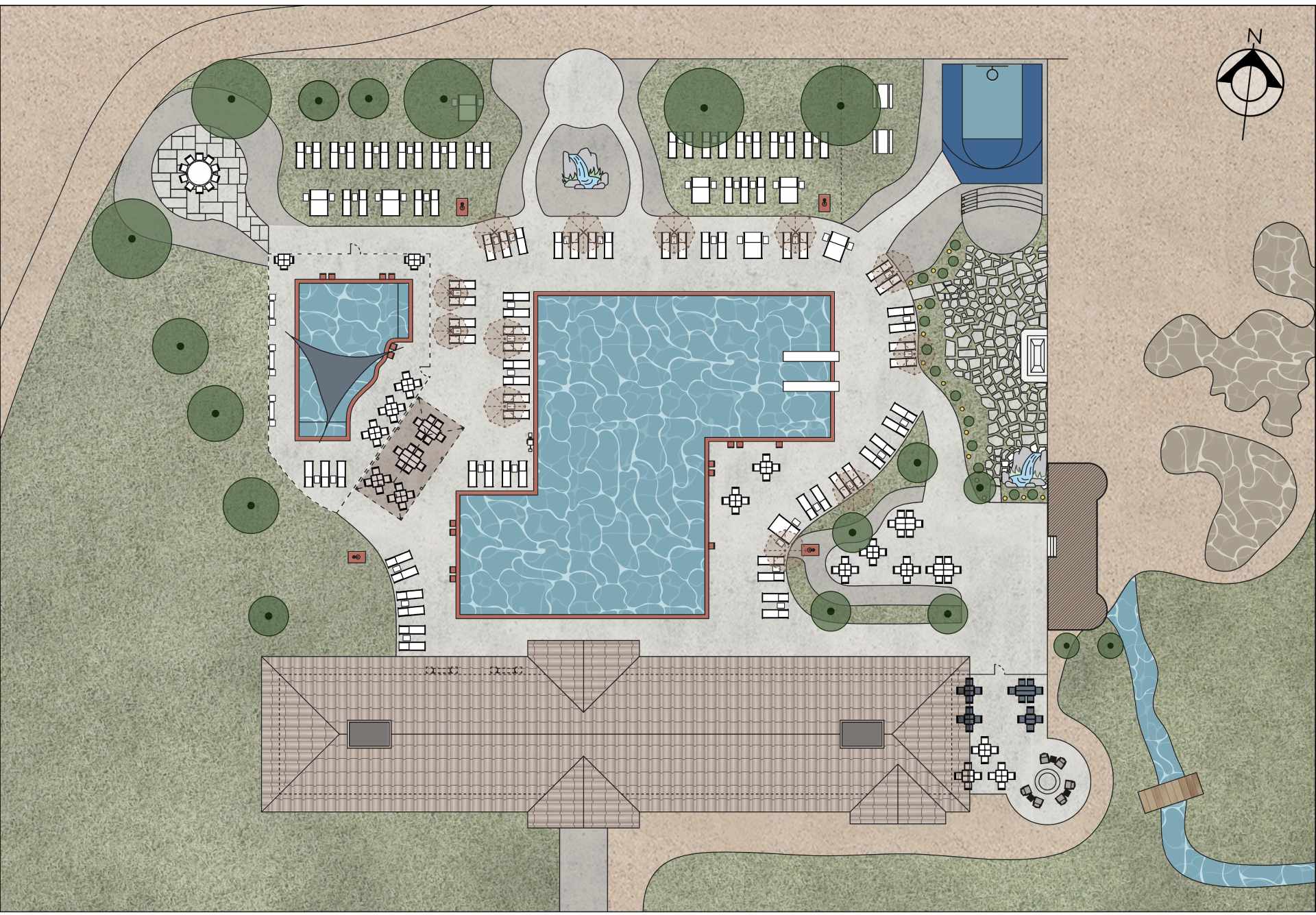 Digital Presentation - Astanza Design - Clubhouse patios and pools ...